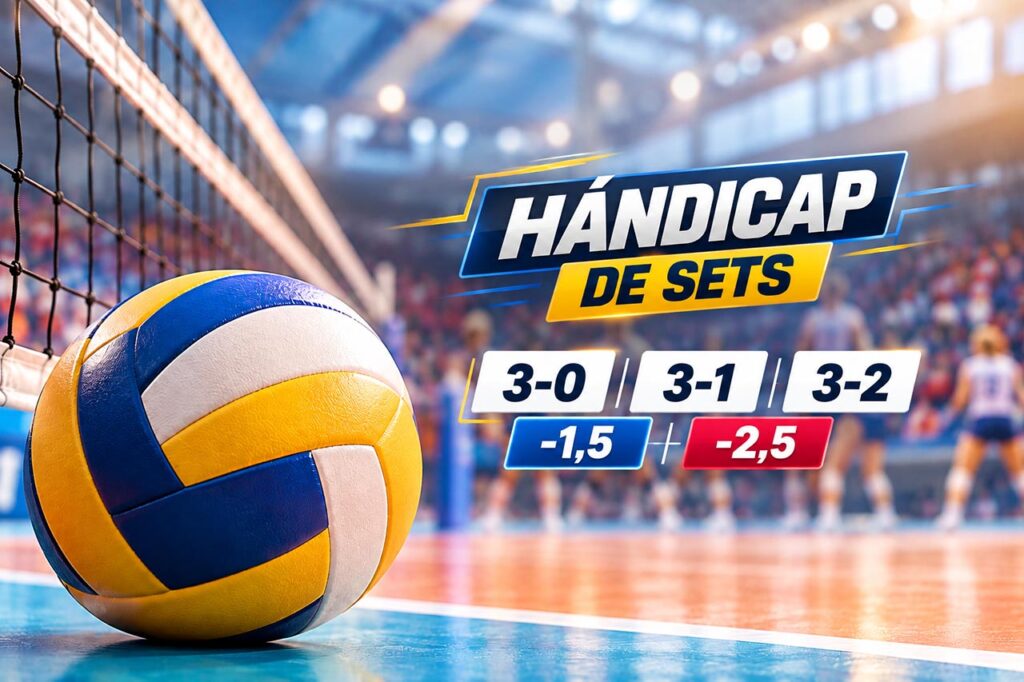 Entiende el Hándicap de sets en vóley con ejemplos