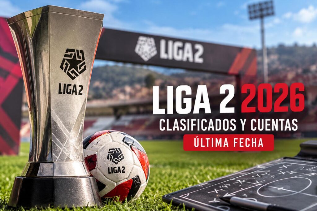 Última fecha de la Liga 2 2026 con los clasificados a playoffs y los cupos pendientes