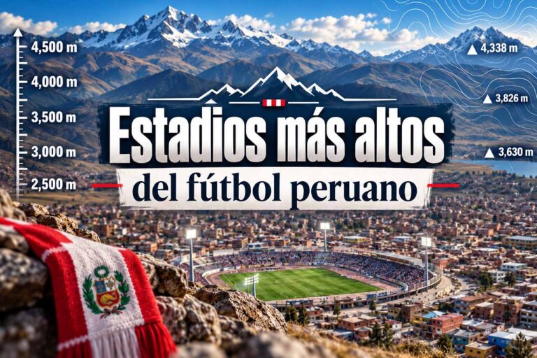 Estadios más altos del Perú entre montañas y ciudades de gran altitud